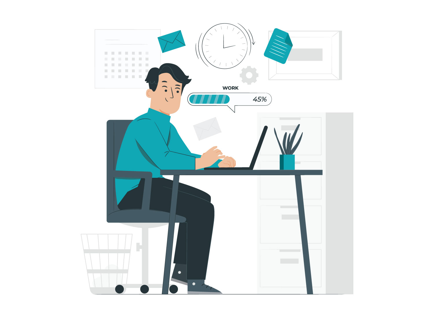 Order Process Illustration